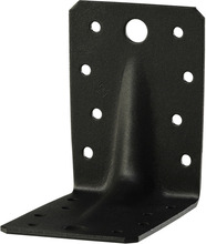 Vinkelbeslag Svart 90 x 65 x 2,5 mm Heco